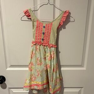 Matilda Jane Pink and Green Floral Dress